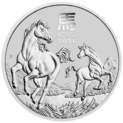 Lunar Horse (2026) - 1/2 Oz - monedă de argint pentru investiții