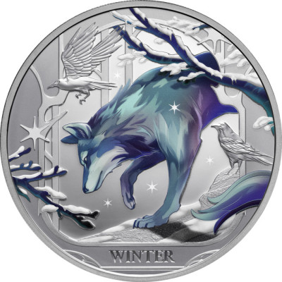Winter Wolf (2025) - 1 Oz - Monedă de colecție din argint