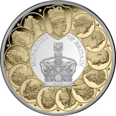 Monarhii Marii Britanii (2025) - 1 Oz Silver Proof Collector Coin