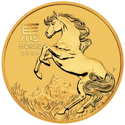 Lunar Horse (2026) - 1/2 Oz - monedă de aur pentru investiții