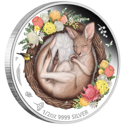 Baby Kangaroo (2021) - 1/2 Oz - Monedă de colecție din argint