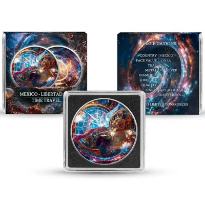 Mexic Libertad (2024) - Călătorie în timp - Monedă de colecție din argint