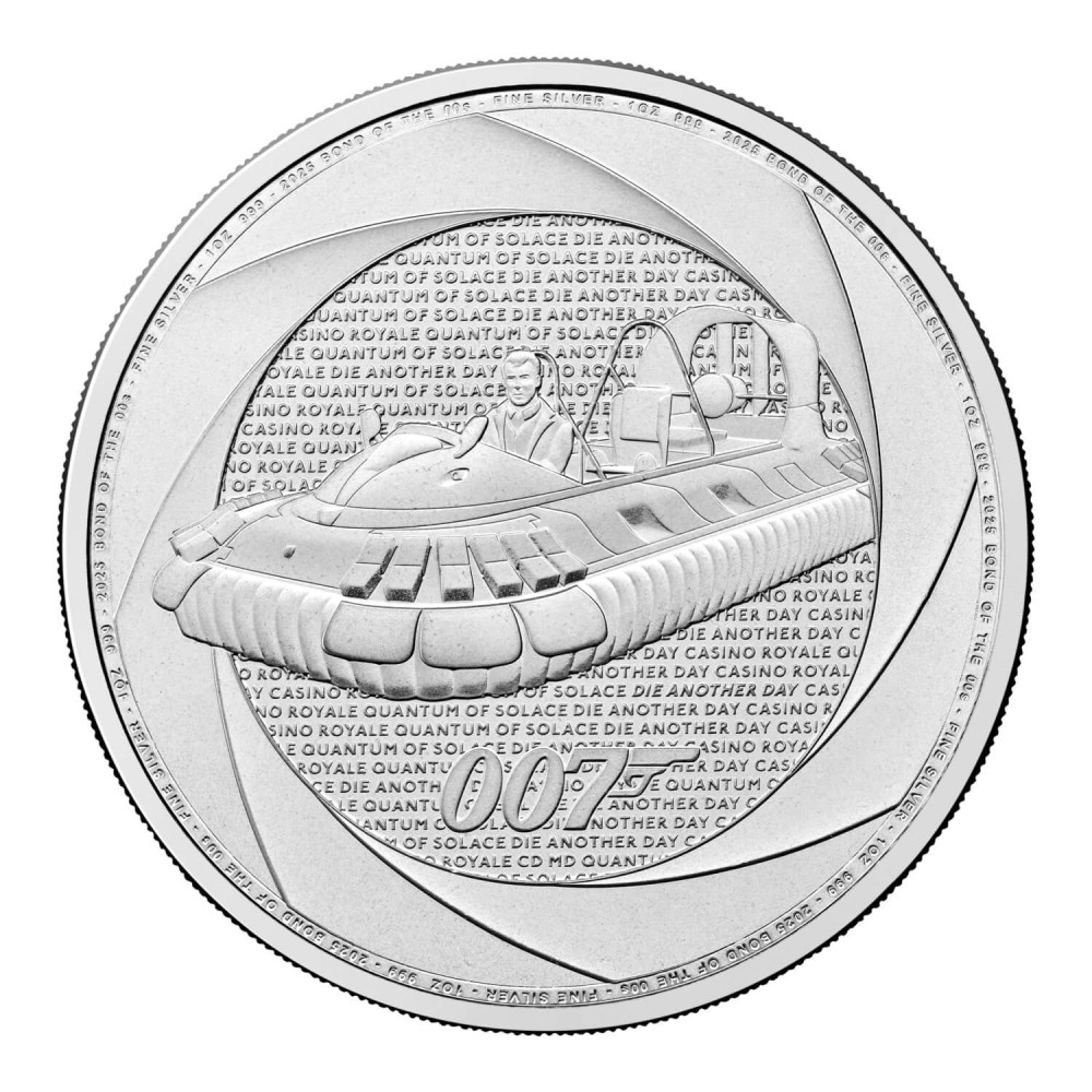 Six Decades of 007 00´s) - James Bond - 1 Oz - monedă de argint pentru investiții
