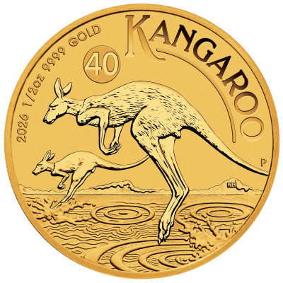 Cangur australian (2026) - 1/2 Oz - monedă de investiții...