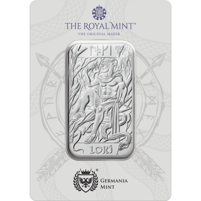 Nordic Gods - Loki - 1 Oz - Silver Investment Bar