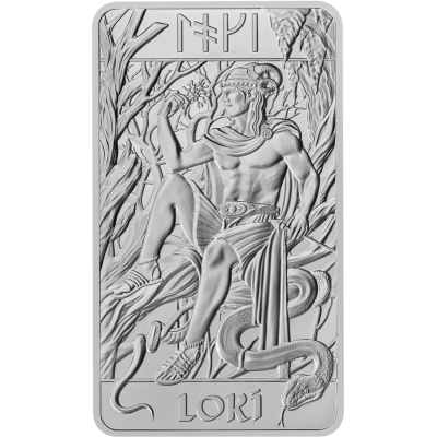 Nordic Gods - Loki - 10 Oz - lingou de argint pentru investiții