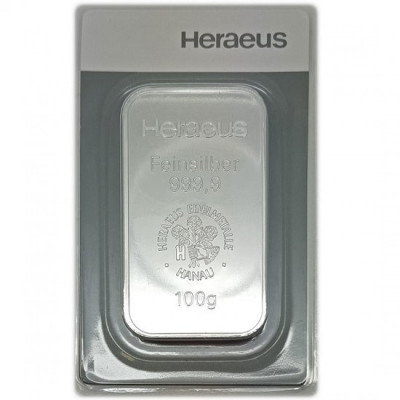 Argor-Heraeus 100 g - Lingouri de argint pentru investiții