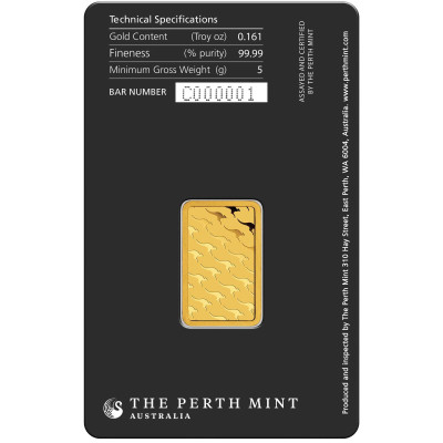 Monetăria Perth - Kangaroo -5g- lingou de aur pentru investiții