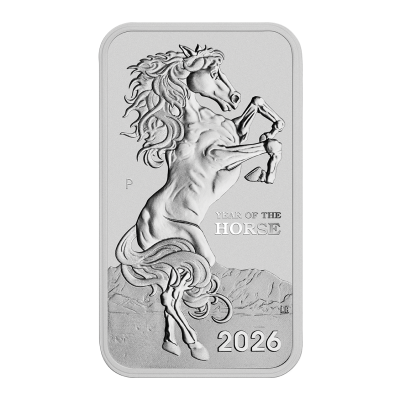Lunar Rectangular Horse (2026) - 1 Oz - monedă de argint...