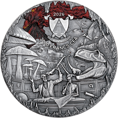 Călătorie spre centrul Pământului (2026) - 3 Oz - monedă de colecție din argint proof