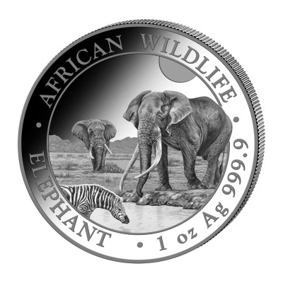 Elefant african (2026) - 1 oz - Monedă de argint pentru...