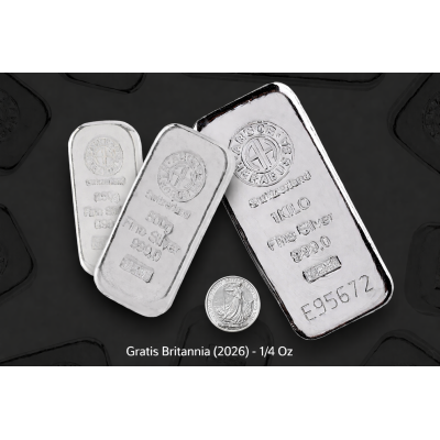 Silver set (1 kg + 500g + 250g Argor Heraeus) + free 1/4...