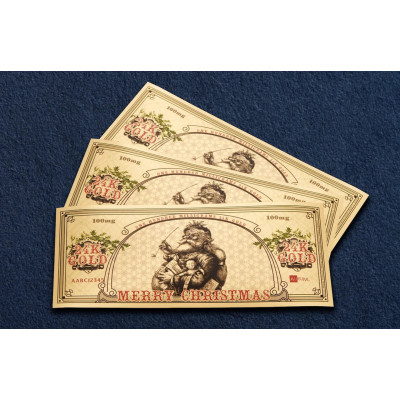 Santa Bucks Aurum - bancnotă din aur de 24k