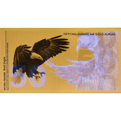 Bald Eagle Aurum - bancnotă de aur de 24k (50mg)