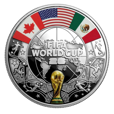FIFA Soccer WC 2026 - 20g - Monedă de colecție din argint