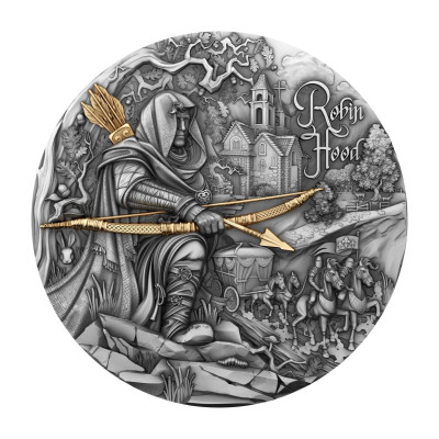 Robin Hood - 2 Oz - Monedă de colecție din argint