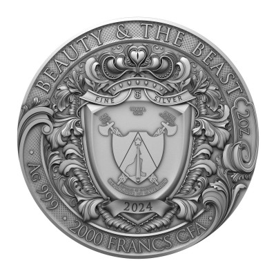 Frumoasa și Bestia - 2 Oz - Monedă de colecție din argint