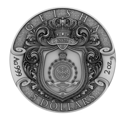 Geisha - 2 Oz - Monedă de colecție din argint