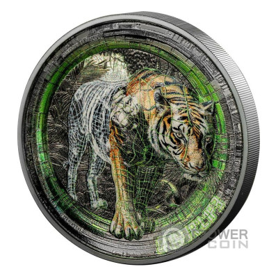 Tiger Other Life - 3 Oz - Monedă de colecție din argint