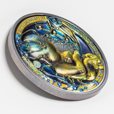 Baby Cyborg Revolution (2022) - Monedă de colecție 3 Oz Silver Proof