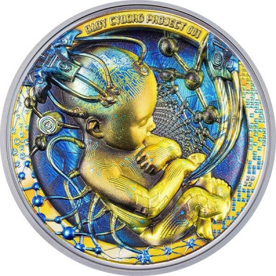 Baby Cyborg Revolution (2022) - Monedă de colecție 3 Oz...