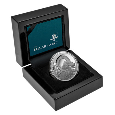 Lunar Goat (2027) – 1 uncie – Monedă de colecție din argint