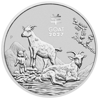 Lunar Goat (2027) – 1 uncie – Monedă de investiție din...