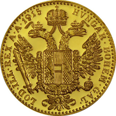 1 Ducat NP Imperiul Austro-Ungaria (1915) Restrike – Monedă de aur de investiție