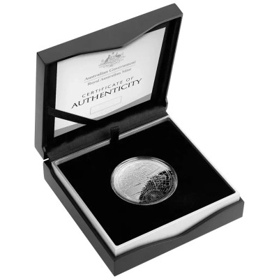1626 New Map of the World - 1 Oz - Silver Proof Collector's Coin