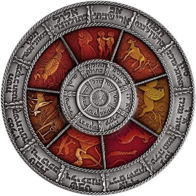 Calendarul evreiesc (2022) – 2 uncii – monedă de colecție...